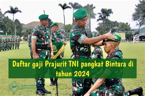 Sudah Ditetapkan Apbn Gaji Prajurit Tni Pangkat Bintara Bukan