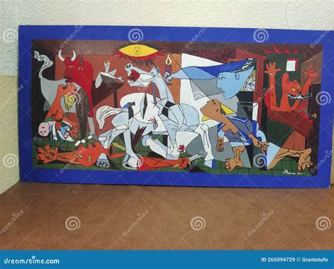 Guernica in Picasso Museum in MÃlaga Editorial Stock Image Image of