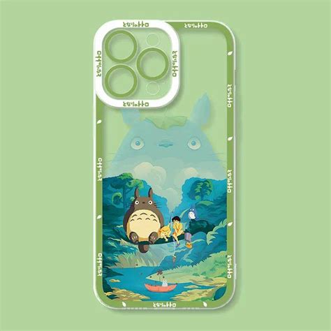 Funda De Teléfono Totoro Con Espíritu De Anime Para IPhone 11 12 Pro