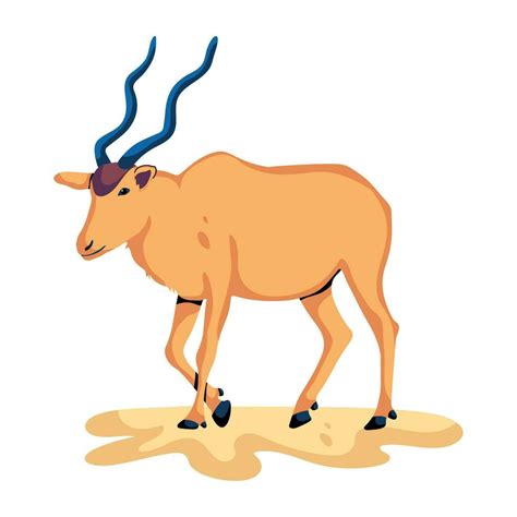 Trendy Addax Antelope 32314539 Vector Art at Vecteezy