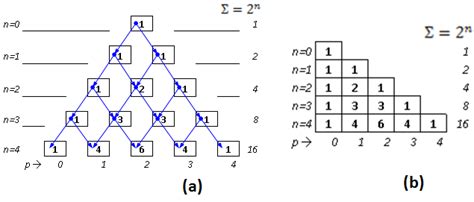 shows a linear arithmetic triangle (Pascal's triangle): | Download ...