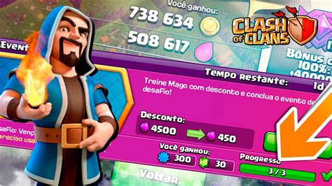 Completei O Desafio Do Mago C Meu Maior Farm Do Ano Clash Of Clans