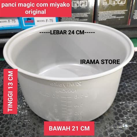 Jual Panci Magic Miyako Original Teflon Rice Cooker Miyako Ukuran