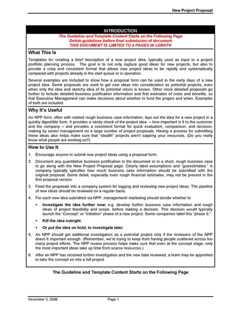43 Professional Project Proposal Templates Templatelab