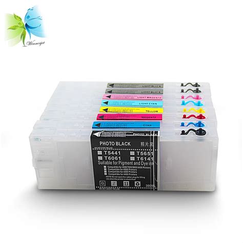 300ml T5441 T5448 Empty Refill Ink Cartridge For Epson Stylus Pro 4000