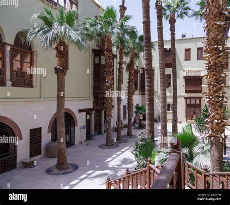 Courtyard Of The Coptic Museum In Coptic Cairo Egypt Stock Photo Alamy