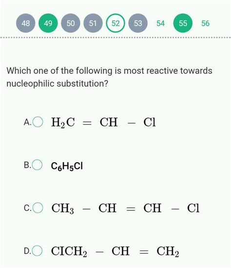 Which One Of The Following Is Reactive Towards Nucleophilic