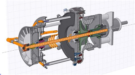 涡轮螺旋桨发动机 Solidworks 2012 模型图纸下载 懒石网