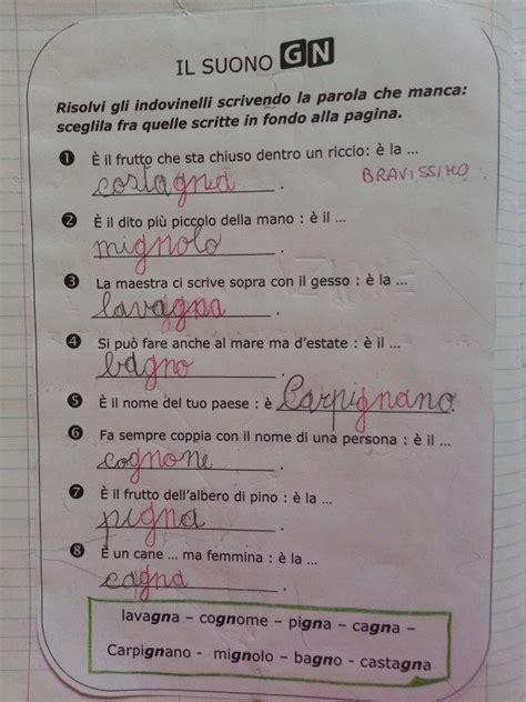 Classe Prima Maestra P I C Sillaba Impara A Contare Ortografia