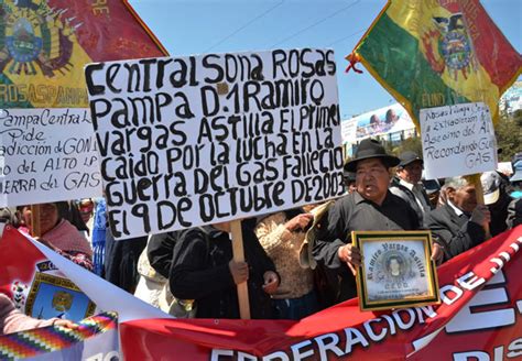 Víctimas Y Organizaciones Piden Justicia A 11 Años De La Guerra Del Gas