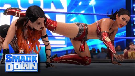 WWE 2K22 SMACKDOWN XIA LI VS REBECCA FOX ELIMINATION CHAMBER