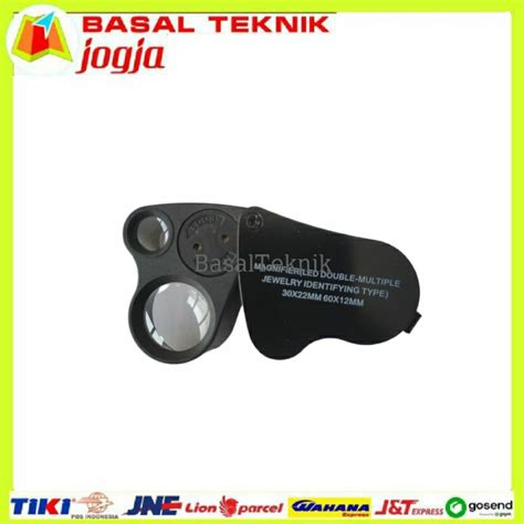 Jual Loupe Lup Geologi Lensa X X Lampu Led Kaca Pembesar Batuan