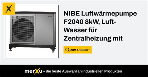 Nibe Luftw Rmepumpe F Kw Luft Wasser F R Zentralheizung Mit