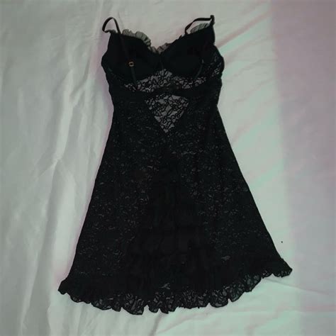 Black Lace Victorias Secret Slip Dress Gem