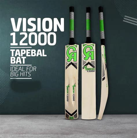 Ca Vision 12000 Tape Ball Cricket Bat Tornado Cricket Store