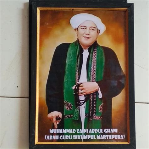 Jual Hiasan Dinding Poster Ulama Abah Guru Sekumpul Martapura Plus