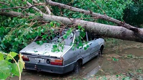 Temporal de lluvia y viento en Entre Ríos causó destrozos en distintas