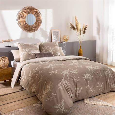 Parure De Lit Dolce Vita Taupe 240x220cm L Incroyable