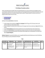 PHY 103 Milestone 3 Guidelines And Rubric Pdf PHY 103 Milestone Three