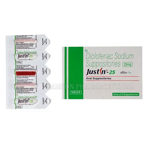 Diclofenac Sodium Suppositories Jonac Suppository Latest Price