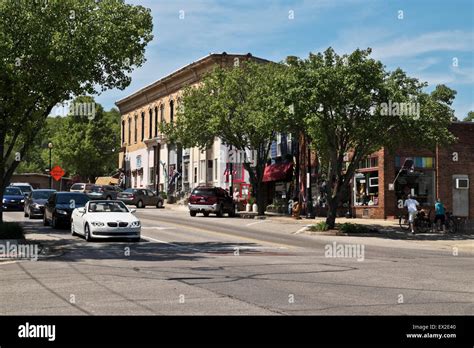 Downtown Montague, Michigan, USA Stock Photo - Alamy