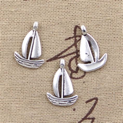 99Cents 12pcs Charms Ship Boat 18 12mm Antique Making Pendant Fit