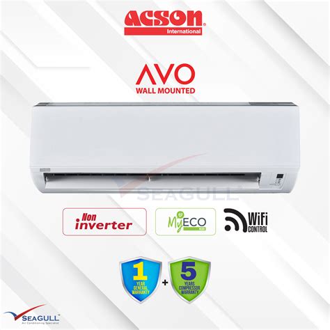 Wi Fiacson Avo Series Wall Mounted R32 Non Inverter 20hp Aircon