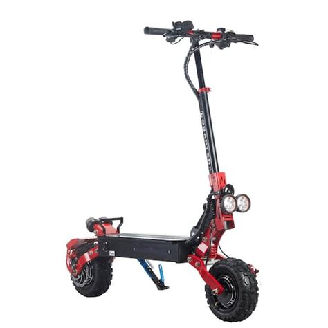 Folding Adults Electric Scooter With 48v 2400w Motor 21ah Lithium Battery Dual Disk Brake