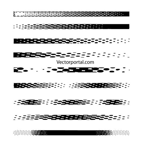 Halftone Illustrator brushes set.ai Royalty-free Stock Vector Images ...