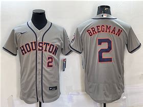 Houston Astros 2 Alex Bregman Gray Flex Base Jersey TTE Trading Ltd