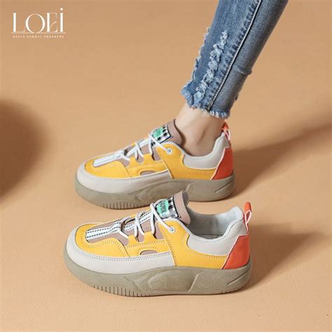 Jual Sale Loei Zura Sepatu Sport Tali Wanita Sneaker Terbaru Sepatu