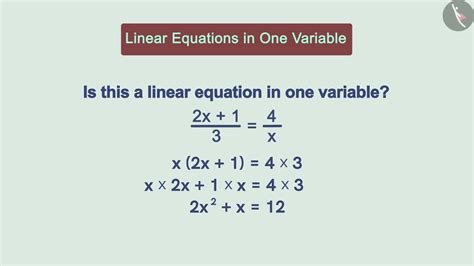 Simplify And Solve Complex Linear Equations Part English