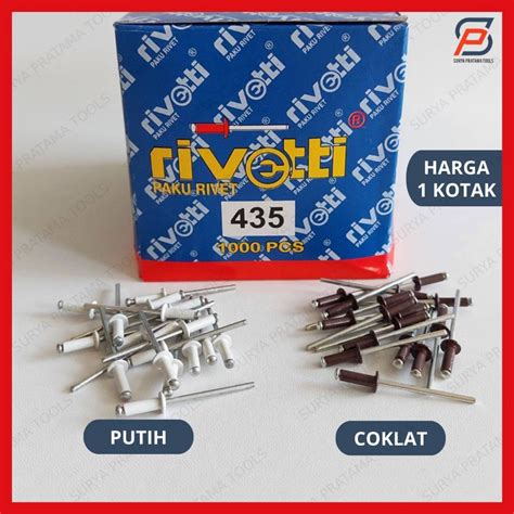 Jual Paku Rivet Warna Rivetti Isi Pcs Ukuran Mm X Mm