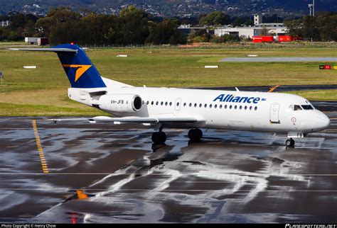 VH JFB Alliance Airlines Fokker 70 F28 Mark 0070 Photo By Henry Chow