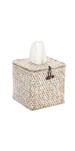 Amazon Sumnacon Rectangle Natural Seagrass Tissue Box Cover Woven