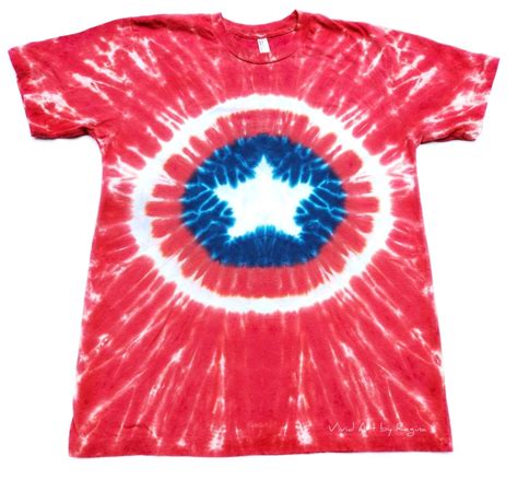 Tie Dye Red America Tie Dye T Shirt Adult Sizes Etsy