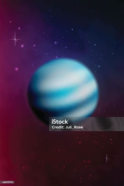 Latar Belakang Planet Neptunus Vektor Ilustrasi Stok Unduh Gambar