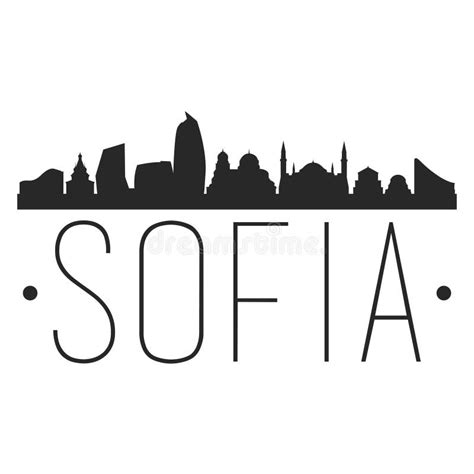 Sofia Bulgaria City Skyline Silhouette City Design Vector Famous