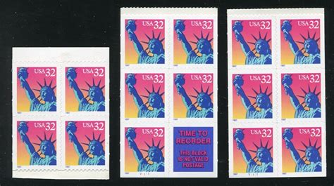 3122b C D Statue Of Liberty Booklet Of 30 32 Stamps MNH United