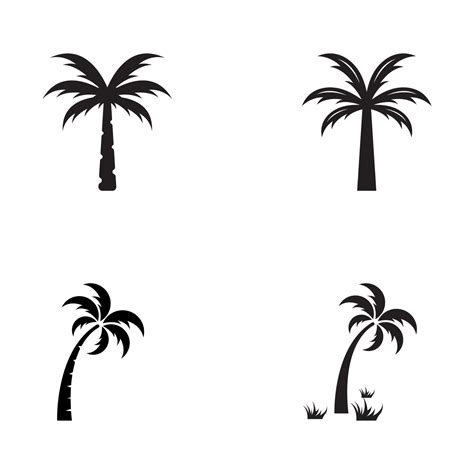 Palm Tree Logo Palm With Waves And Sun Using Illustrator Template