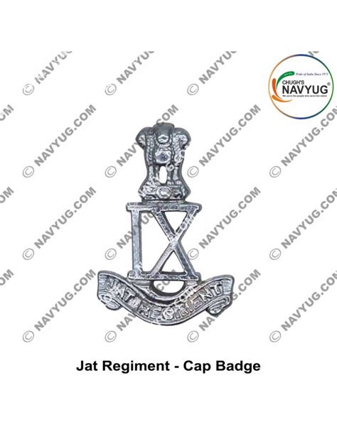 Army-Military Jat Regiment Uniform Cap Badge (Indian Army Infantry ...