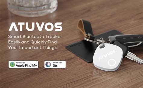 ATUVOS Bluetooth Item Finder 4 Pack Smart Tracker Tag Compatible With