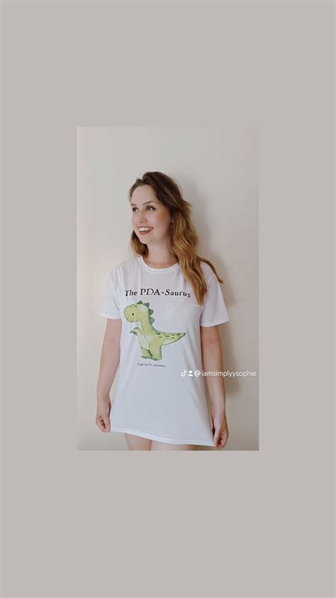 The Pda Saurus By Sophie Cook The Official T Shirt Dollys Daydreams