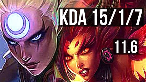 DIANA Vs ZYRA MID 15 1 7 2 4M Mastery Legendary 600 Games NA