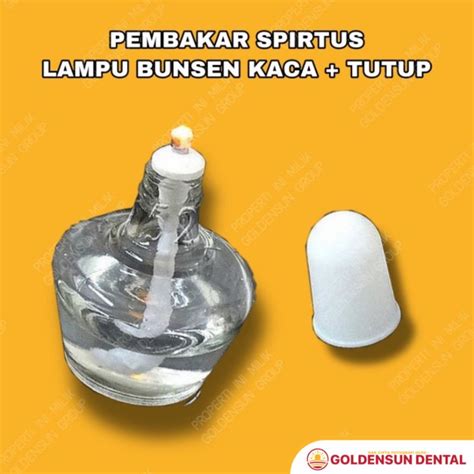 Jual LAMPU BUNSEN PEMBAKAR SPIRTUS Kaca Spiritus Spirit Lamp Alcohol