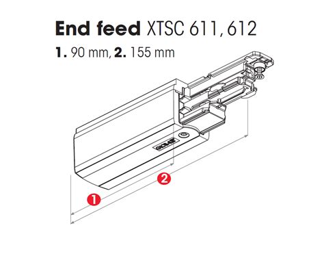 Nordic Global Trac Einspeisung 3 Phasen DALI XTSC611 1 Grau