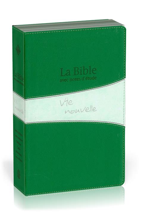 Bible D Tude Vie Nouvelle Segond Duo Vert Et Gris Couverture