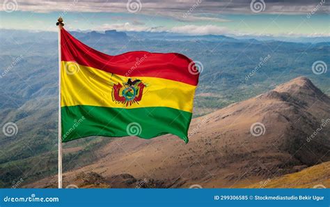 Colorful Bolivia Flag Waving Stock Illustration - Illustration of blue ...