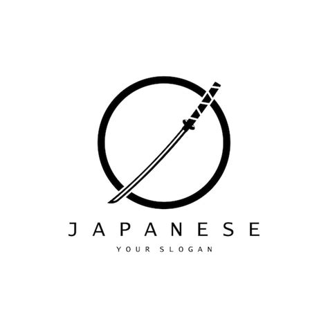 Premium Vector Simple Katana Samurai Sword Logo Design Template Vector