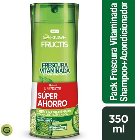 Garnier Fructis Shampoo Acondicionador Sin Parabenos Precio Rappi